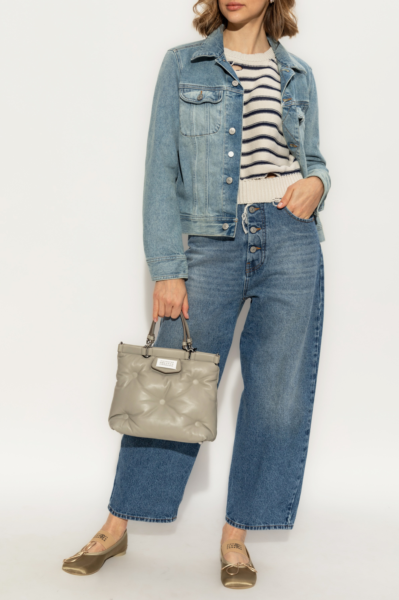 MM6 Maison Margiela Sweater with striped pattern | Women's